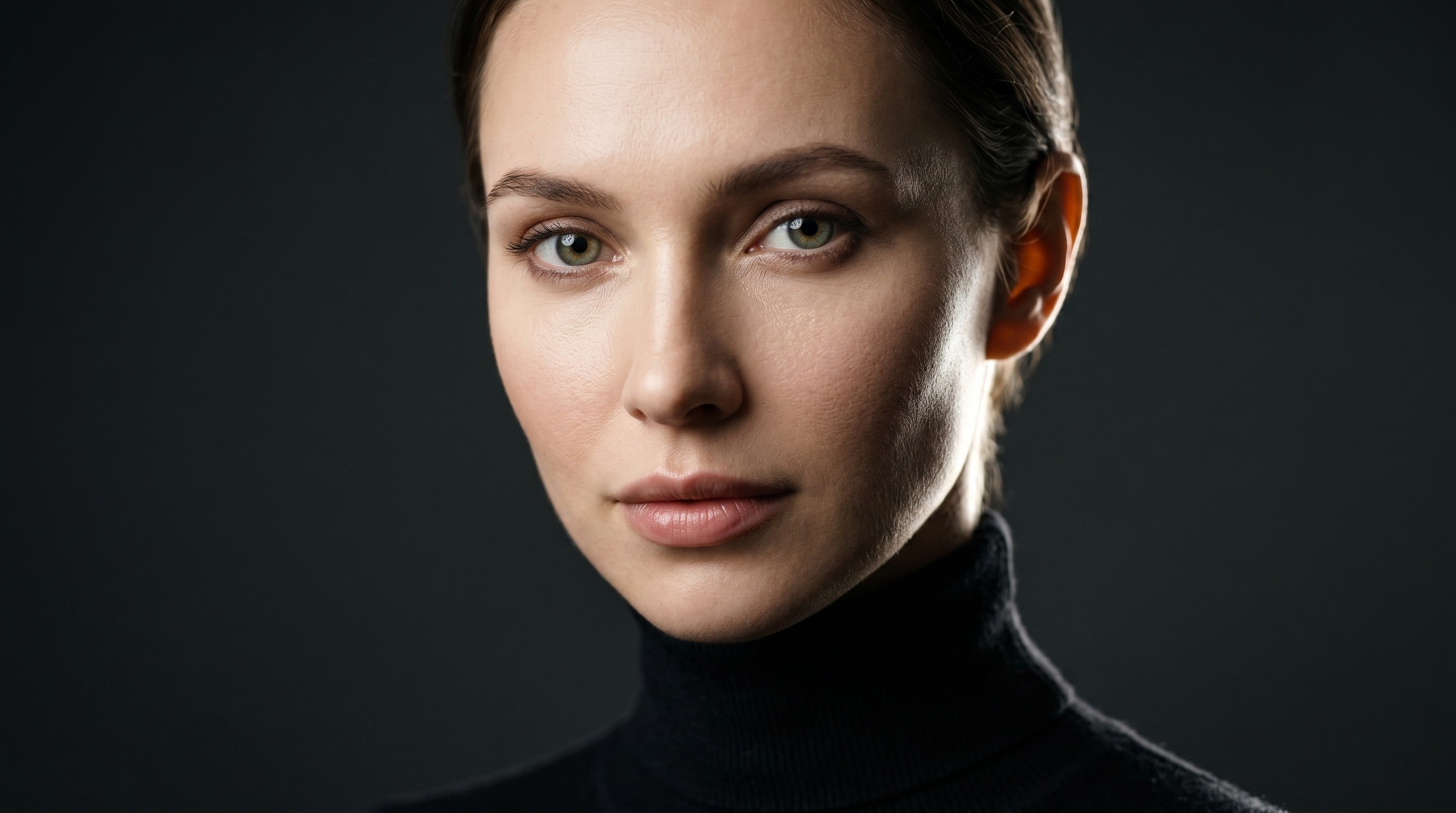 Крупный мужской портрет с драматичным контровым светом